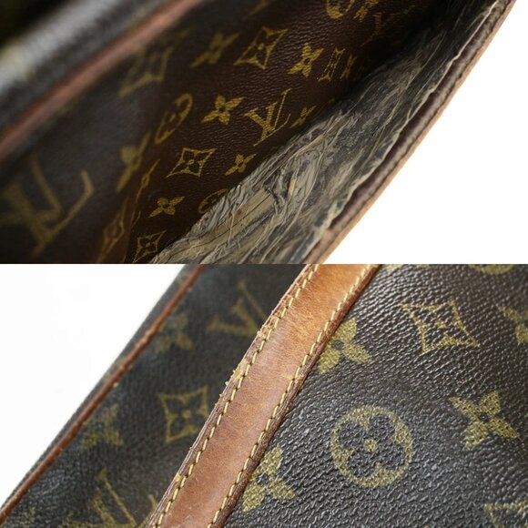 LOUIS VUITTON Compiegne 28 Clutch Hand Bag Monogram Leather Brown M51845 02YH074 - Picture 7 of 16